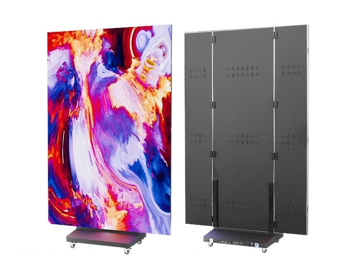 Sealed front panel, serviced from the back