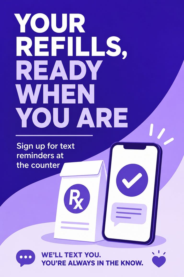 Your promotions, your voice — Retail & healthcare